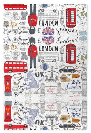 1000 Wooden Puzzles In Plastic Boxes I Love London, Environmental Protection And No Odor
