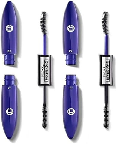 L'Oréal Paris Wimperntusche für verlängerte Wimpern, 2-Schritt Mascara für einen sichtbaren Wimpern-Lifting Effekt wie aus dem Salon, ProXXL Extension, Schwarz, 12 ml, 1 Stück (Packung mit 2)