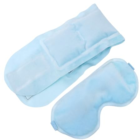 minkissy Sleep Eye Mask Blackout Cooling Gel Hot Cold Compress for Eyes Fatigue Relief Soft Reusable