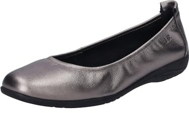 Josef Seibel Damen Klassische Ballerinas Fenja 01,Weite G (Normal),Freizeitschuhe,sportlich,Ballerinen,Halbschuhe,Slipper,Basalt,36 EU