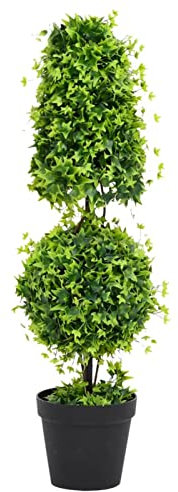 ZEYUAN Künstlicher Buchsbaum mit Topf Grün 100 cm, Künstliche Pflanzen Deko, Kunstpflanzen Wie Echt, Künstliche Zimmerpflanzen, Pflanzen Deko, Artificial Pflanzen