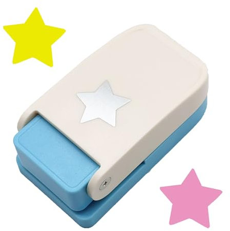 MIAO JIN Papierstanzer, Handstanzer, Scrapbooking, Kantenstanzer, ausgefallene Locher, DIY, Kunst, Sammelalben, Geschenkkarten, Hochzeitskarten, Dekorationen (Sterne)