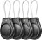 4 Pack IPX8 Waterproof Holder for AirTag, Lock Case with Wire Cable fot Air Tag, Ultra Durable Anti-Lost Lock Compatible with Apple AirTags, Keychain for Luggage