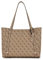 GUESS Eco Erica Elite Tote Bag Latte Logo