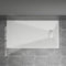 Blümme Rectangle Shower Tray 1600x800mm Bathroom SMC Slip-Resistant Flat Shower Base for Shower Enclosure Cubicle and Wetroom White