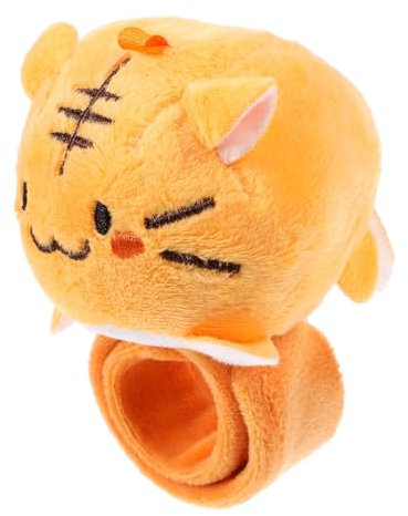 OKUMEYR Tigerkatzen-Sexring Schlagarmbänder Kuscheltiere Plüschtier-Umarmungsarmband halloween goodies halloween einhandzwinge spielzeug Party-Armbänder Schlagarmband PP Baumwolle