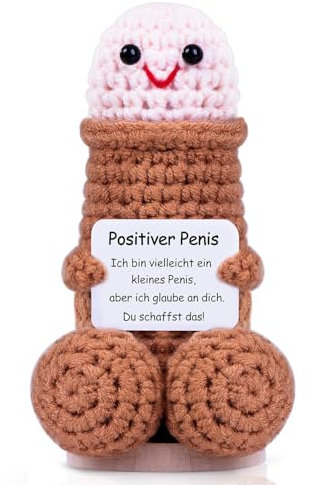 Aruigu Pocket Hug Penispuppe Glücksbringer Geschenke, Glück Penis Positive Geschenke, Positive Kartoffel Deutsch Ersatz, Lustige Geschenke für Männer, kleines Geschenk für Männer und Frauen