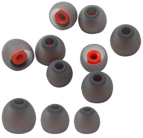 Cozy Inviting 9 Pairs Replacement Silicone Earplugs, Non-Slip Replacement Earplugs, Rubber Silicone Pads for Most Headphones, 3 Sizes (S/M/L)