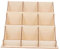 COMNESTBI Holzkartenständer für Schreibtisch Stufiger Postkartenhalter aus Massivem Holz Design für Visitenkarten Grußkarten und Aufkleber Langlebig Multifunktional