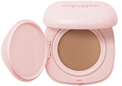 Sculpted by Aimee Cream Cushion Foundation with SPF 30 | Buildable & Refillable Base, Soft Cushion Applicator & Mirror, Vegan, Niacinamide, Vitamin E, and Bio-Technology
