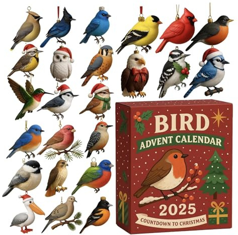 2025 Weihnachtskalender 2D Flacher Acryl Anhänger