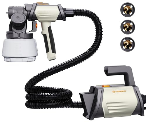 Tilswall Shark800 Pistola Pintura Electrica Pulverizador de Pintura, Blanco