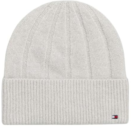 Tommy Hilfiger Damen Strickmütze Flag Fluffy Beanie