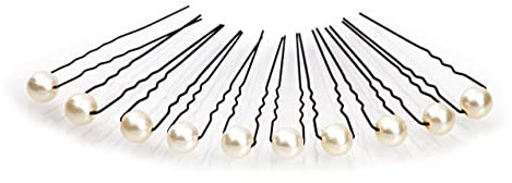 10 x Perlen Haarnadeln - Brauthaarschmuck, Haarschmuck, Perlenhaarnadel | 10PS-Beige