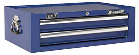 Sealey Ap26029Tc Add-On Chest 2 Drawer With Ball Bearing Runners - Blue