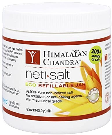 Himalayan Institute Neti Pot Salt Jar, 12 Ounce
