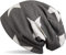 styleBREAKER Klassische Feinstrick Beanie Mütze mit Stern und Streifen Muster, Unisex 04024054, Farbe:Schwarz