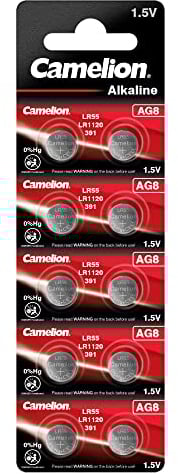 Camelion 12051008 AG 8 LR55 Battery - Multicolour (Pack of 10)