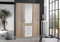 Wimex Kleiderschrank/ Drehtürenschrank Joker, (B/H/T) 135 x 198 x 124 cm, San Remo-Eiche/ Absetzung Weiß