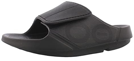 OOFOS Unisex Ooahh Sport Flex Schuhe Recoveryschuh Schwarz Matt - 38