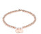 VIENNA Kugel Armband 14K Rose Gold Filled mit Gravur | Personalisierter Schmuck | 2 Plättchen Anhänger | Persönliche Geschenke zum Jahrestag Muttertag Geburtstag