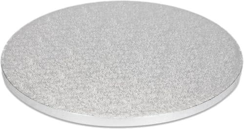 Torten Deko Shop Tortenunterlage Rund Silber, 38cm