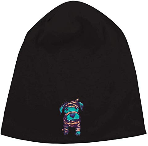 Generic Mummy Bandages Blue Dog Jersey Beanie Hut Dünne Slouch Cap Unisex One Size