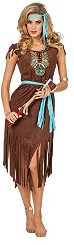WILBERS & WILBERS Indianerkost?m Kost?m Indianer Indianerin Squaw Apache Set Kleid Karneval Damen 44