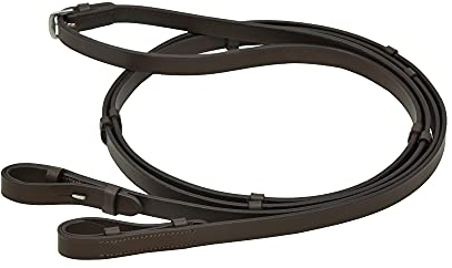 SIE Lederzügel mit Stoppern (braun, voll)