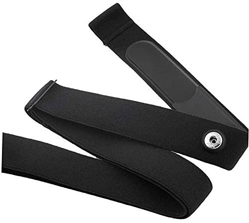 1Pcs Sensor Replacement Strap Heart Rate Monitor Soft Strap Heart Rate Monitor Chest Strap Replacement Band Buckle Distance 45mm(Black)