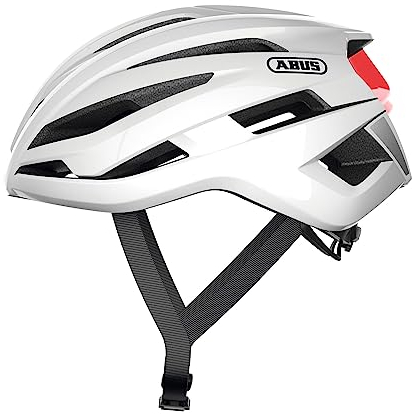 ABUS Rennradhelm StormChaser - Leichter und komfortabler Fahrradhelm für professionellen Radsport für Damen und Herren - Weiß, Größe S