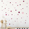 WANDKIND Kreise Set 120 Stück Wandtattoo für Babyzimmer V283 Aufkleber Sticker Kreis Wandaufkleber Kinderzimmer Punkte Dots Klebepunkte in verschiedenen Farben (Rosa)