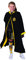 RUBIE'S Harry Potter Officiel Robe Poufsouffle Déguisement Enfant,11-14 ans, ostume Robe Noire à Capuche - Pour Halloween, Carnaval - Idée Cadeau de Noël