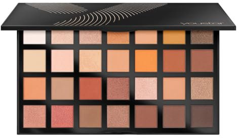 youstar SENSEYETIONS Eyeshadow Palette 01 - Natural Glam | Hochpigmentierte, Langanhaltende Farbmischung für Vielseitige Looks, Matt und Schimmernd, Lidschatten Palette