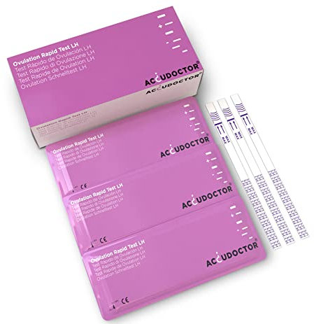 10 Accudoctor Test di Ovulazione Ultrasensibili Strisce 4 mm 25 mlU/ml test ovulazione canadesi Avanzato fertilità donna ovulation test kit monitor ovuli test dell ovulazione fertilità femminile