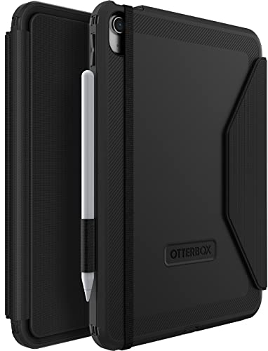 Otterbox Funda Defender Folio para iPad 10,9' (10.ª Gen 2022), Funda Folio Ultrarresiste con Protector de Pantalla Integrado, Testeada 2X Estándares Militares, Negro, Sin Caja Retail