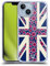 Head Case Designs Blu Mezzanotte Floreale Collezione Union Jack Custodia Cover in Morbido Gel Compatibile con Apple iPhone 14