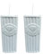 Umidificatori Ambiente Calorifero Termosifoni Radiatori Evaporatore d’Acqua in Ceramica Avorio per Umidificare l’Aria della Stanza in Ceramica Umidificatore Caloriferi n 2 pezzi Vintage (Grigio)