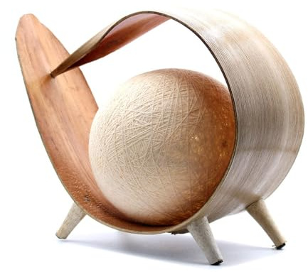 Ancient Wisdom Coconut Lamp-Natural Loop Innenleuchten, Mehrfarbig, einzigartig