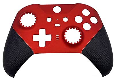 Hzjunsi Shell Case Ersatz Frontgehäuse Frontplatte Abdeckung Kompatibel mit Xbox Elite Wireless Controller Serie 2 Core (Red Limited Edition)