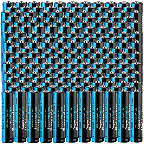 PEARL Microzellen: 200er-Set Super-Alkaline-Batterien Typ AAA/Micro, 1,5 Volt