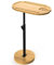 NiHome Bamboo Swivel TV Tray Table with Thickened Stable Non-Tipping Base,Adjustable Height Couch Table Tray,End Table,Bath Tub Side Tray Table with 360° Rotating for Hot Tub Bedside Sofa Balcony