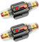 QWORK 2 pièces 100A auto disjoncteur, avec commutateur manuel de réinitialisation de fusible pour interrupteur stéréo de protection de voiture