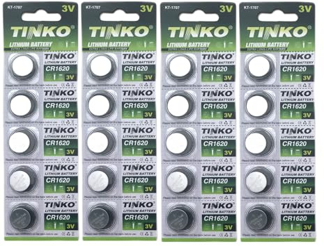 CR1620 Batteries (20 pack) Lithium 3V DL1620 ECR1620 BR1620