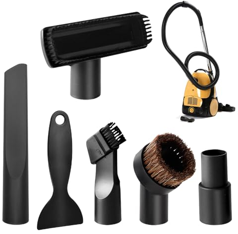 TSASWEET 6 Accessori per Aspirapolvere 32/35MM Spazzole per Aspirapolvere Punte per Aspirapolvere Kit di Ugelli per Pulizia per Aspirapolvere Compatibile con Aspirapolvere 32mm e 35mm