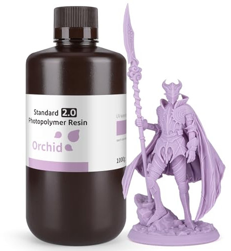 ELEGOO 3D Drucker LCD UV Resin, 405nm Rapid Photopolymer Resin für LCD/DLP 3D Drucker Photopolymer Harz, 1000g 2.0 Orchidee