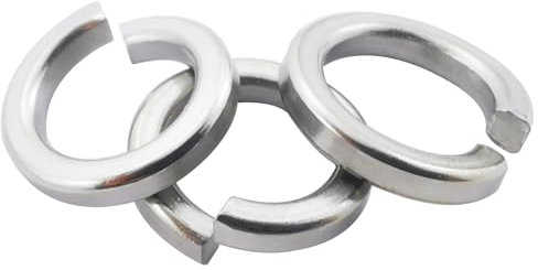 Fajoeda 100 Pezzi Rondella a Molla M2.5 A2 V2A, in Acciaio Inox Serratura a Molla Piatta e Molla 2.5 mm, Forma B, Secondo DIN 127