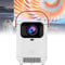 QIeAny Smart Projector, Portable Projector, Built-in Speaker 5W, 120 ANSI HD 1080P, ±30°Vertical Keystone/HDR10+/8K VIdeo Decoding, Dual WiFi 2.4G/5G,White