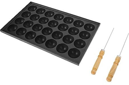 Garneck 1 Set Schneckenpfanne Oktopus Fleischbällchen Form Backblech Küchenbedarf Wachtelei Backblech Haushalts Ei Backblech Eiertablett Grillplatte Fischbällchen Backblech