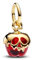 PANDORA Moments Disney Villains Böse Königin Apfel Charm-Anhänger aus Sterling Silber mit vergoldeter Metalllegierung, Kompatibel Moments Armbänder, 763421C01